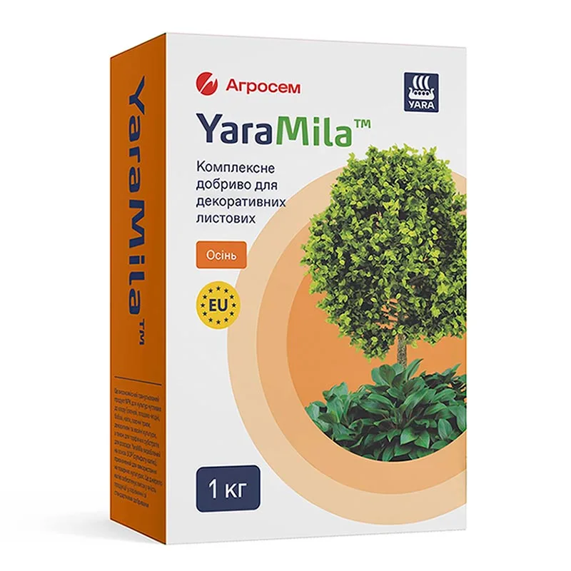 YaraMila комплексне добриво для декоративно-листяних (осінь) NPK 7-20-28