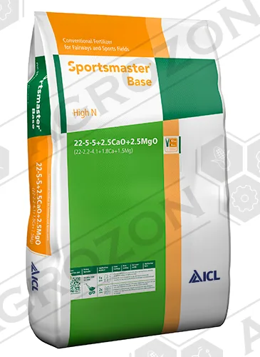 Добриво Sportsmaster Base High N 22-6-6 +7CaO +2,5MgO +8,4S ICL