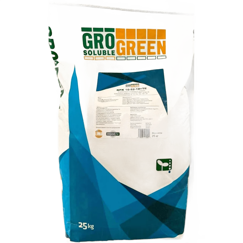 Добриво GroGreen NPK 10-52-10 +TE (Lima)