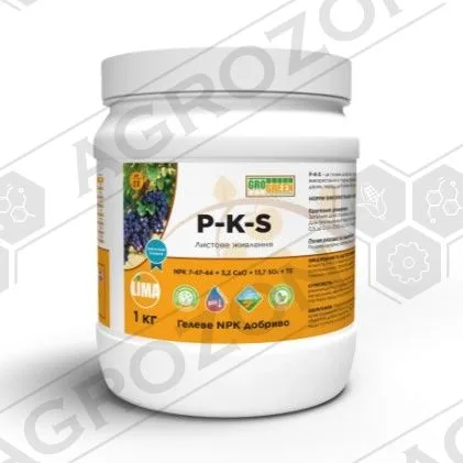 Гель P-K-S (P-K-S) NPK 7-47-44 + 3,2CaO + 14SO3 + TE 1 кг