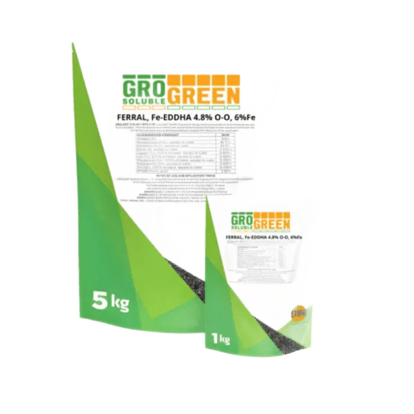 Добриво GroGreen Ферал 4,8 Orto-Orto (Fe-EDDHA 6% Fe) (Lima)