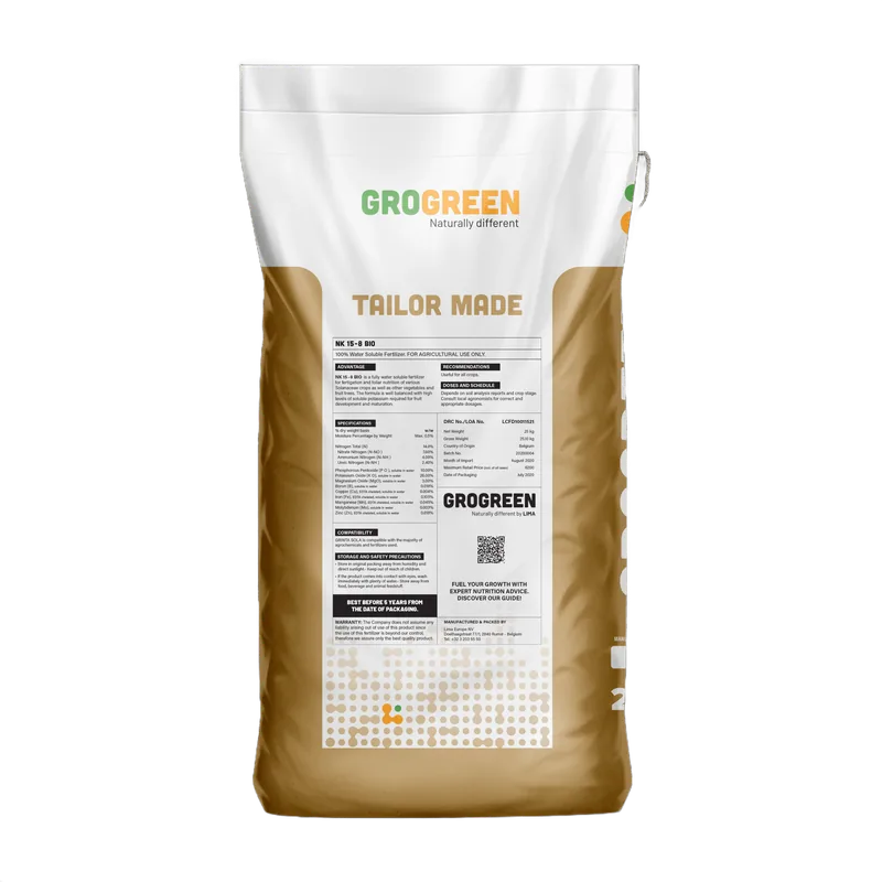 Добриво GroGreen NK 15-0-8 Bio (Lima) 25 кг