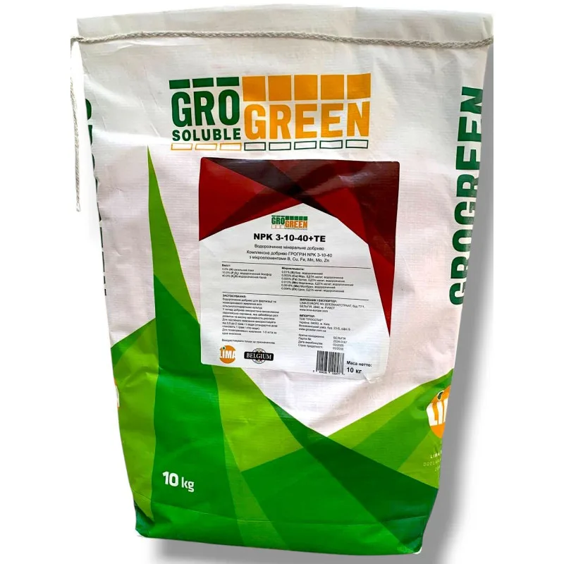 Добриво GroGreen NPK 3-10-40 +TE (Lima)